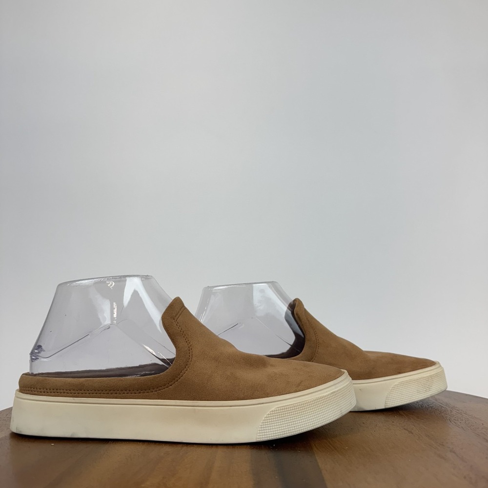 New Womens Nordstrom Rack Fairfax Faux Leather Caramel Mule Slip On Shoes Size 6